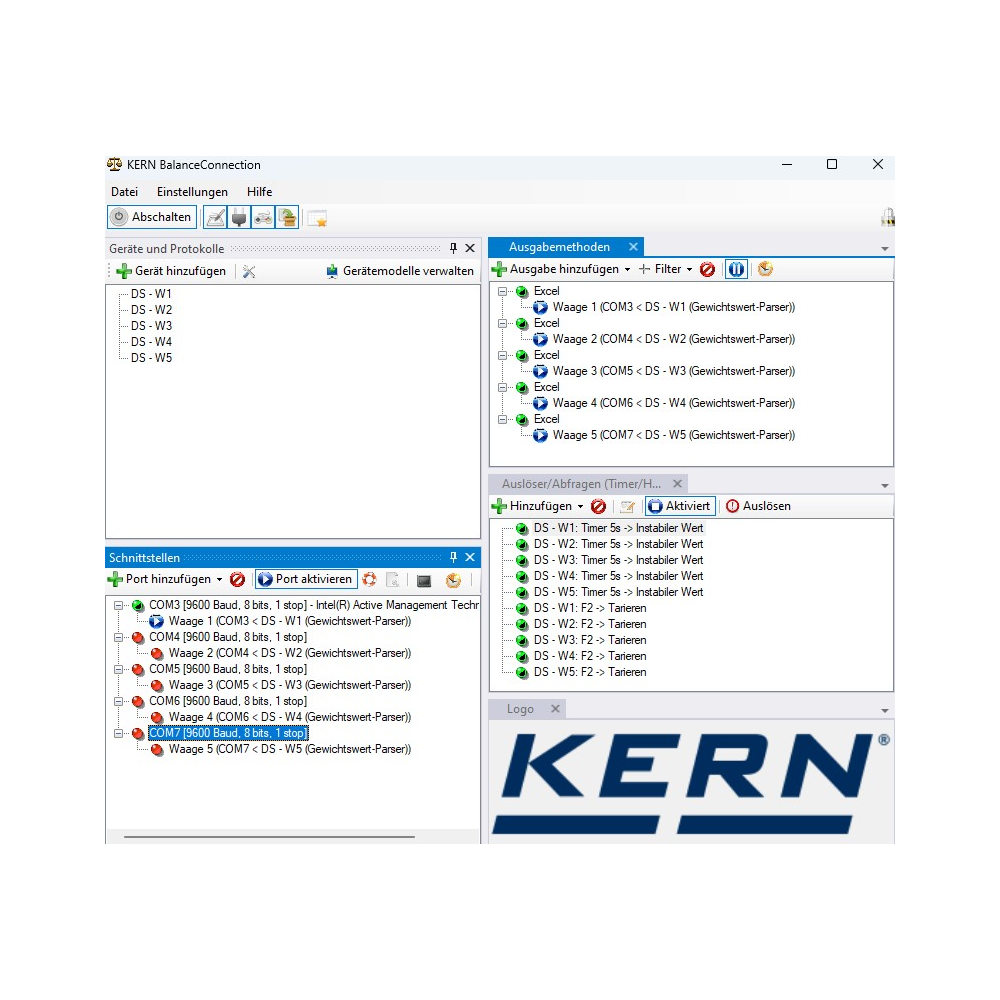 KERN SCD-4.0 BalanceConnection Logiciel
